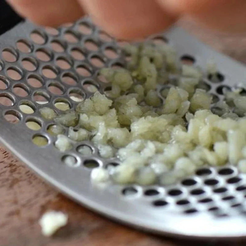 Espremedor Amassador Triturador de Alho Inox Manual para Cozinha Ferramenta de Verdura Alta Qualidade Aço Resistente Prático