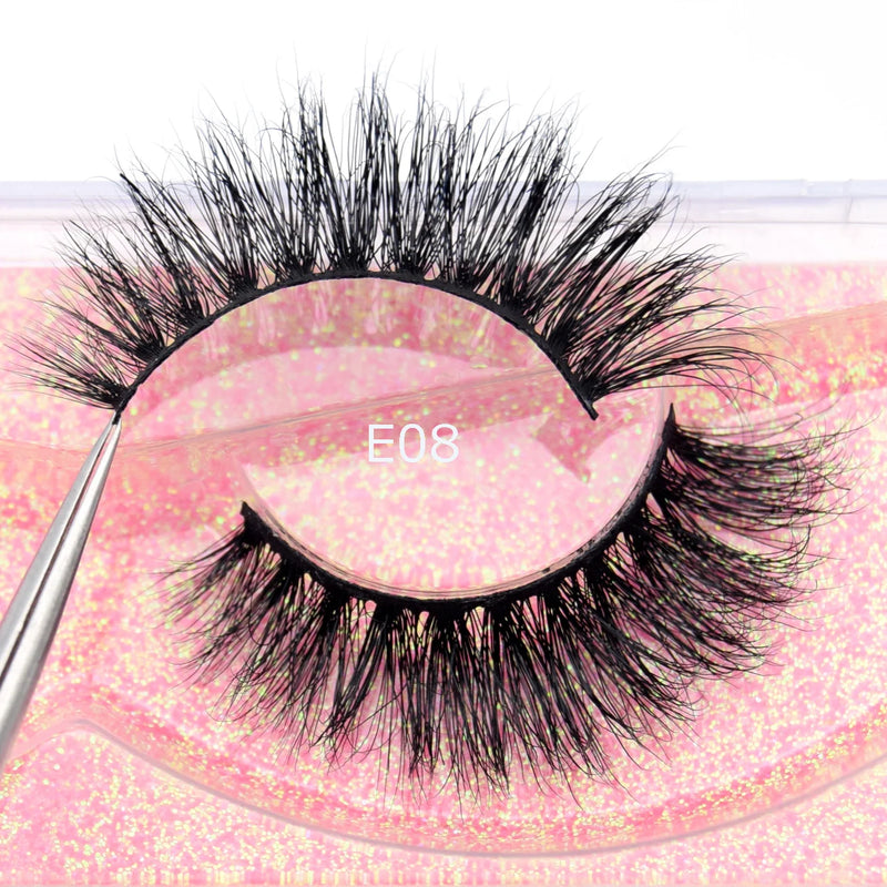 Visofree Mink Eyelashes Cílios Postiços Naturais Cílios Postiços Maquiagem Longa Cílios Mink 3D Extensão Cílios Cílios Postiços para Beleza