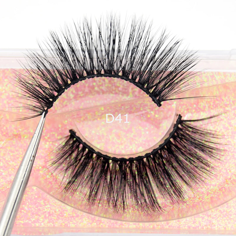 Visofree Mink Eyelashes Cílios Postiços Naturais Cílios Postiços Maquiagem Longa Cílios Mink 3D Extensão Cílios Cílios Postiços para Beleza