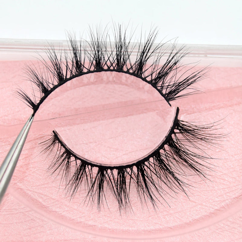 Visofree Mink Eyelashes Cílios Postiços Naturais Cílios Postiços Maquiagem Longa Cílios Mink 3D Extensão Cílios Cílios Postiços para Beleza