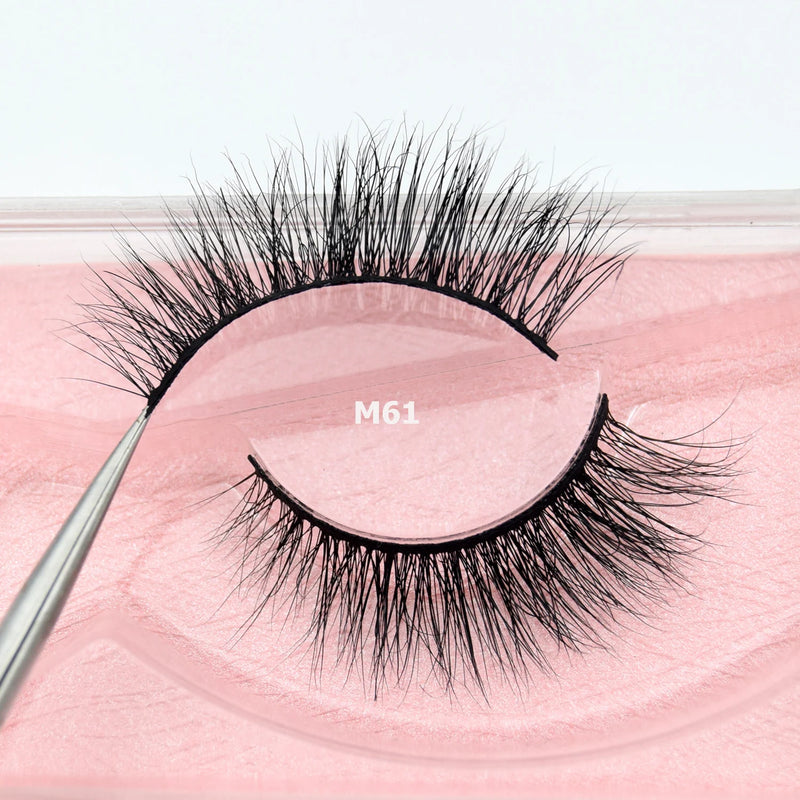 Visofree Mink Eyelashes Cílios Postiços Naturais Cílios Postiços Maquiagem Longa Cílios Mink 3D Extensão Cílios Cílios Postiços para Beleza